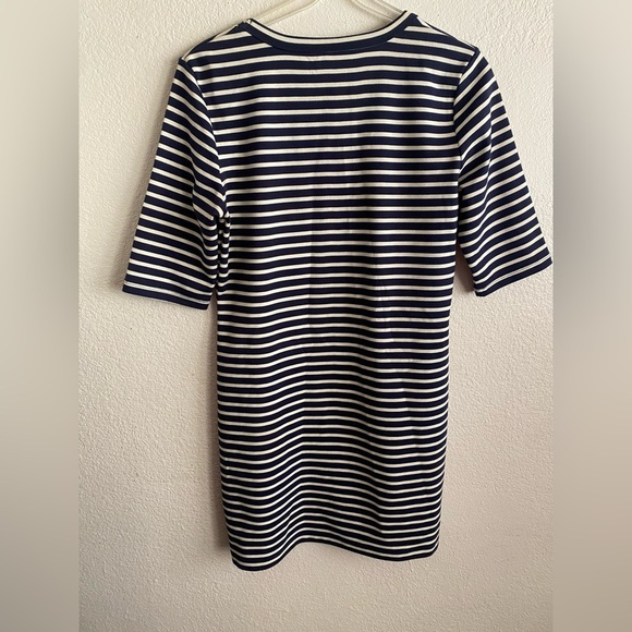 JOE Fresh Striped Shirt Dress Navy and White M - Picture 3 of 10
